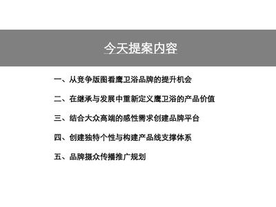 鹰卫浴品牌定位策略 以智净生活引领市场